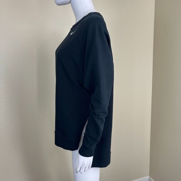 Nike Dri-Fit Women's Size S Black Crewneck Pullover Tunic Sweatshirt Athleisure - Picture 6 of 14